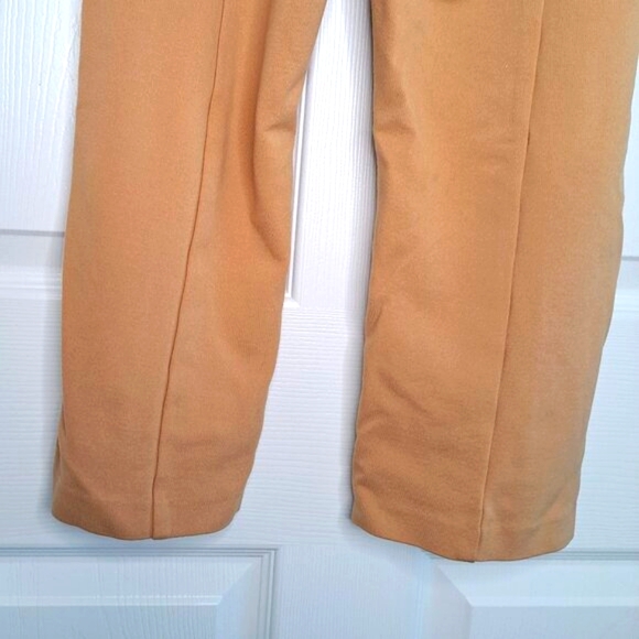 Drew Cropped Soft Belted Khaki Camel Center Seam Crops Size 2 - Picture 7 of 11